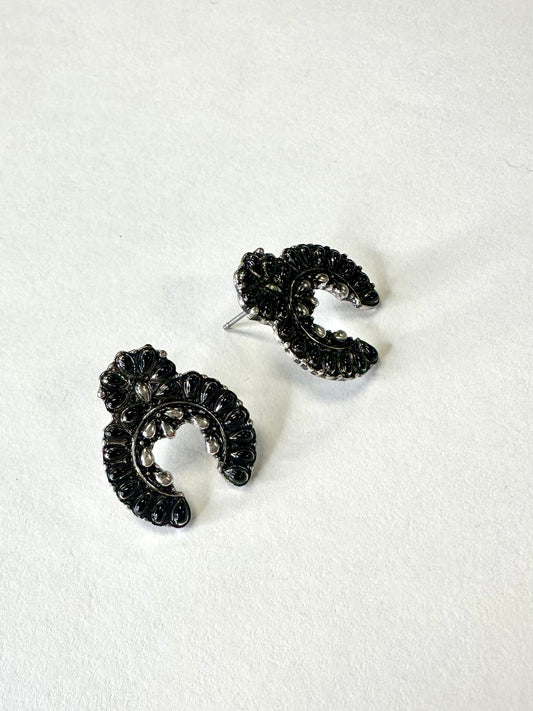 Squash Blossom Stone Earrings