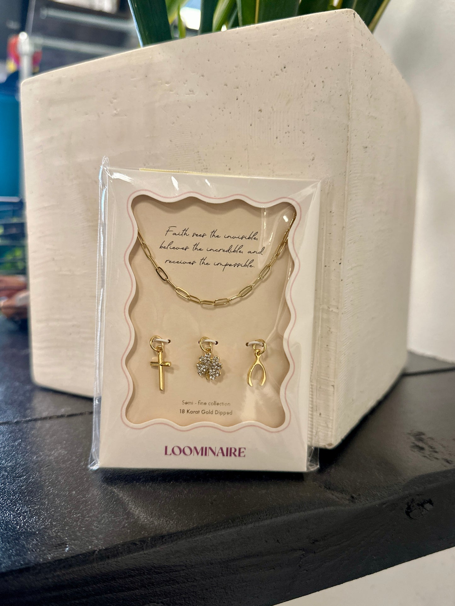 Clover & Multi Charm Set Necklace