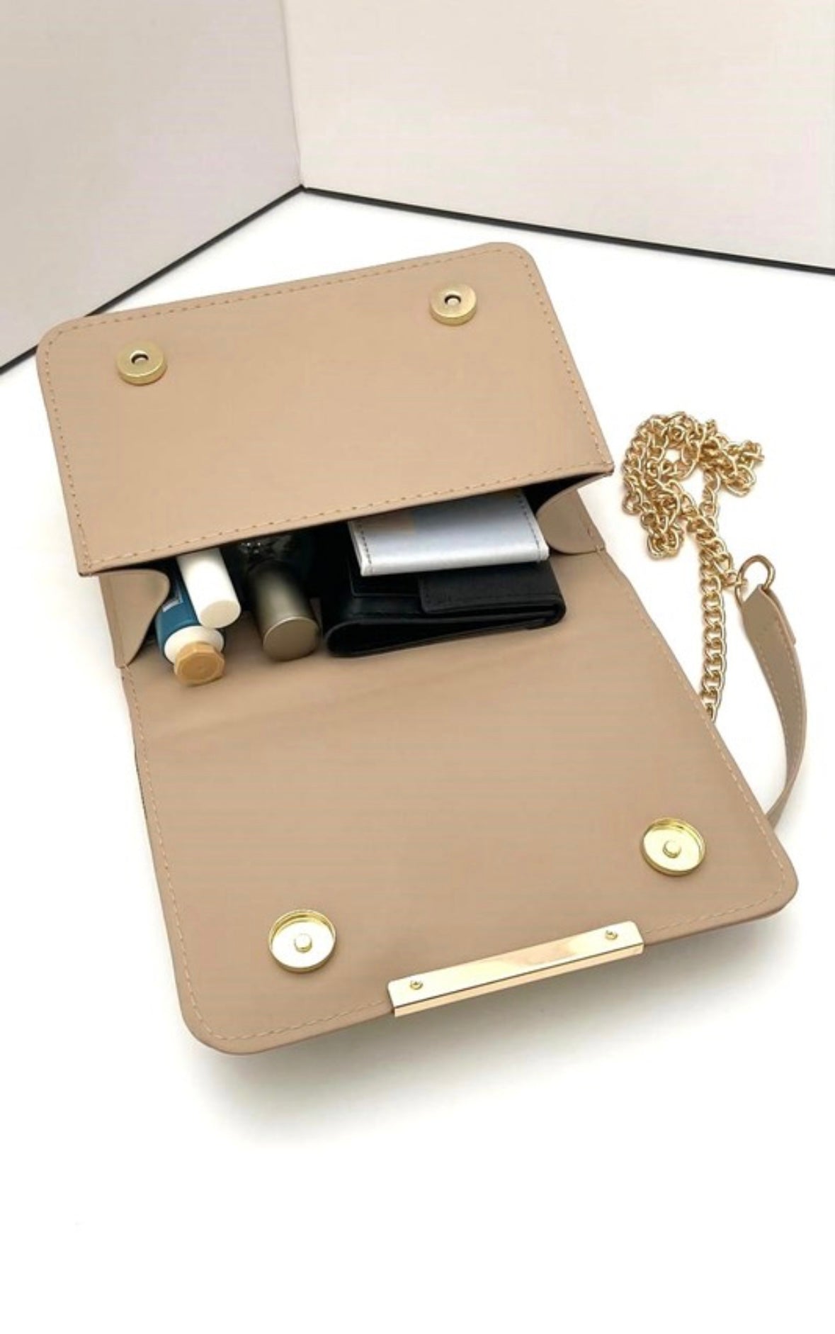 Nina Chevron Chain Shoulder Bag