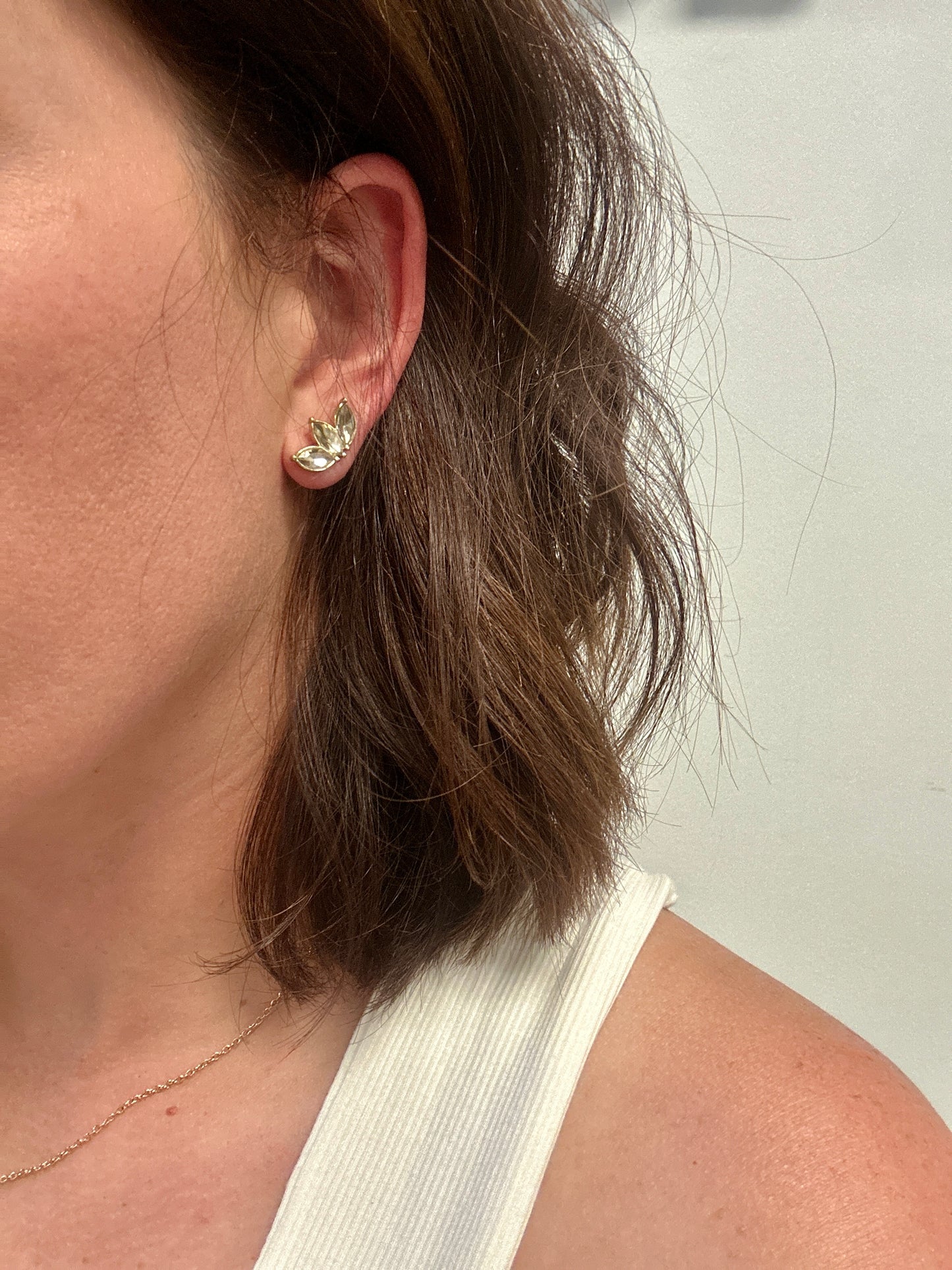 3 Marquise Bead Earrings