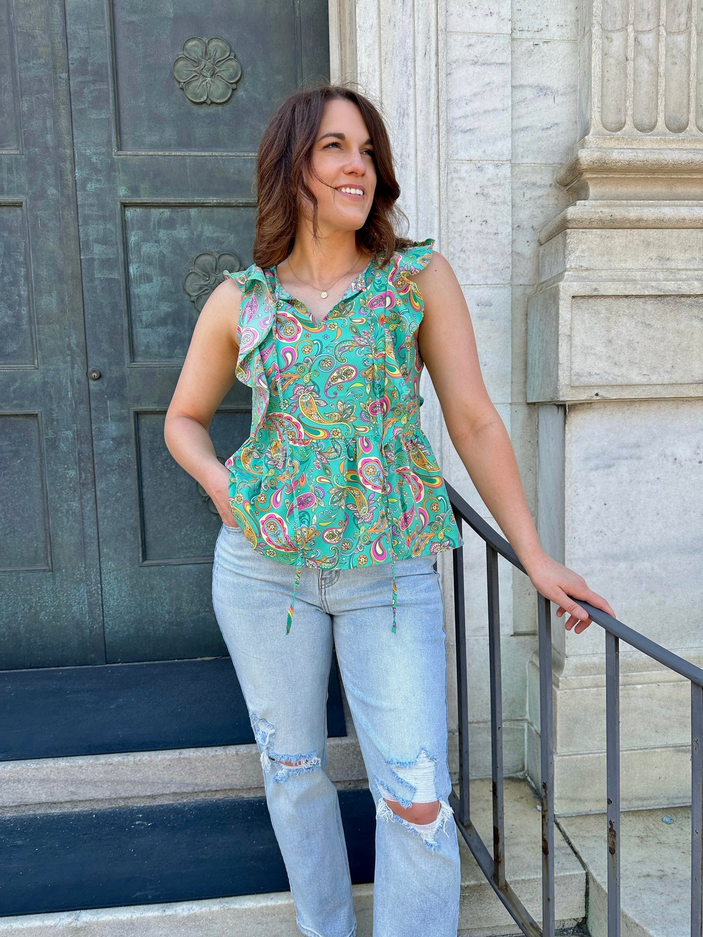 Mayfield Flutter Top