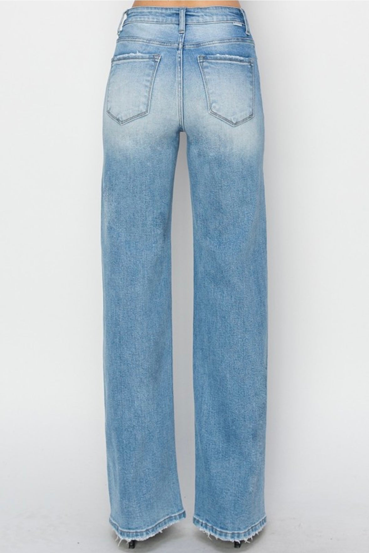 Risen Mikayla High Rise Straight Jeans