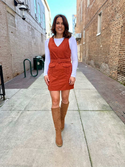 Oilton Corduroy Dress