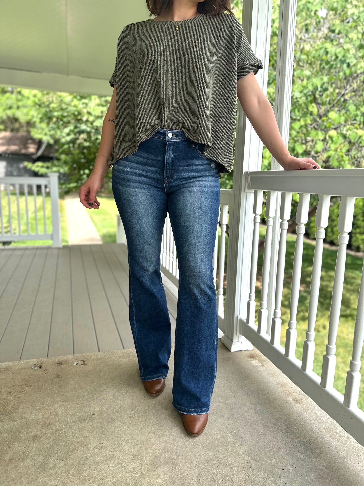 Risen Freeburn High Rise Bootcut Jeans