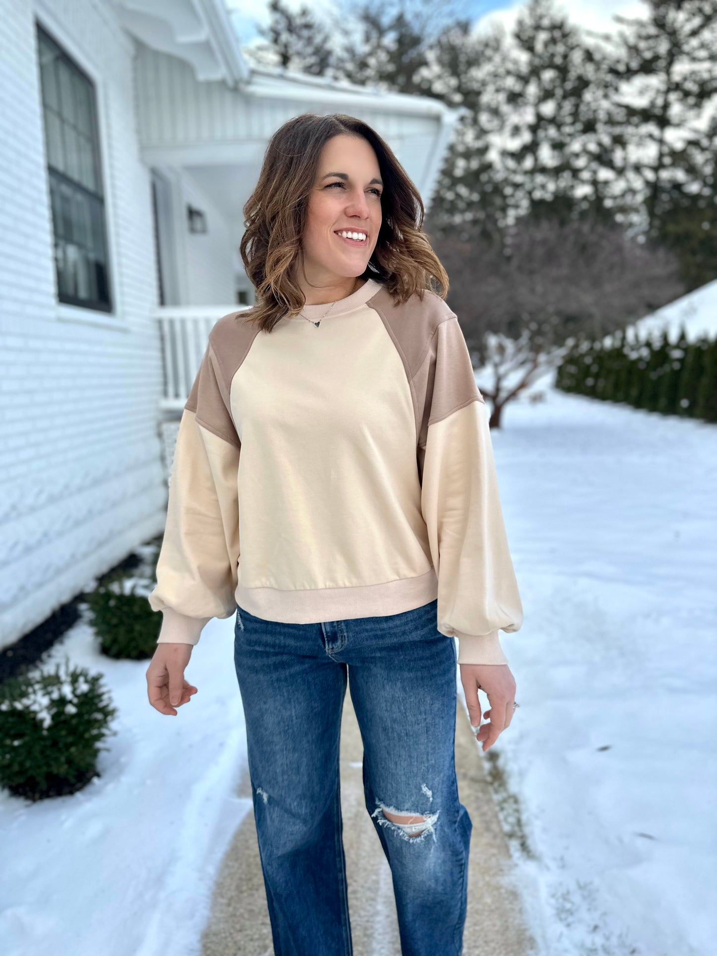 Mentone Raglan Top