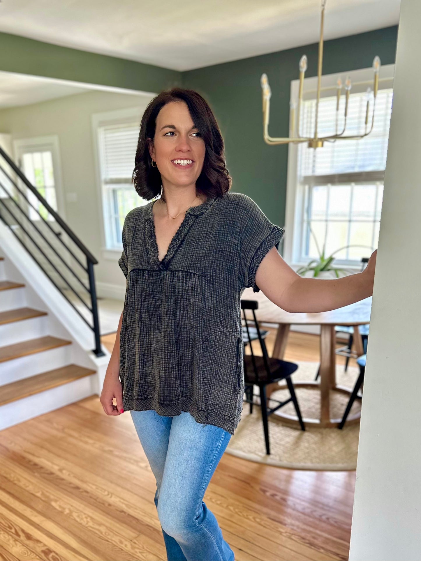 Gilboa Double Gauze Top