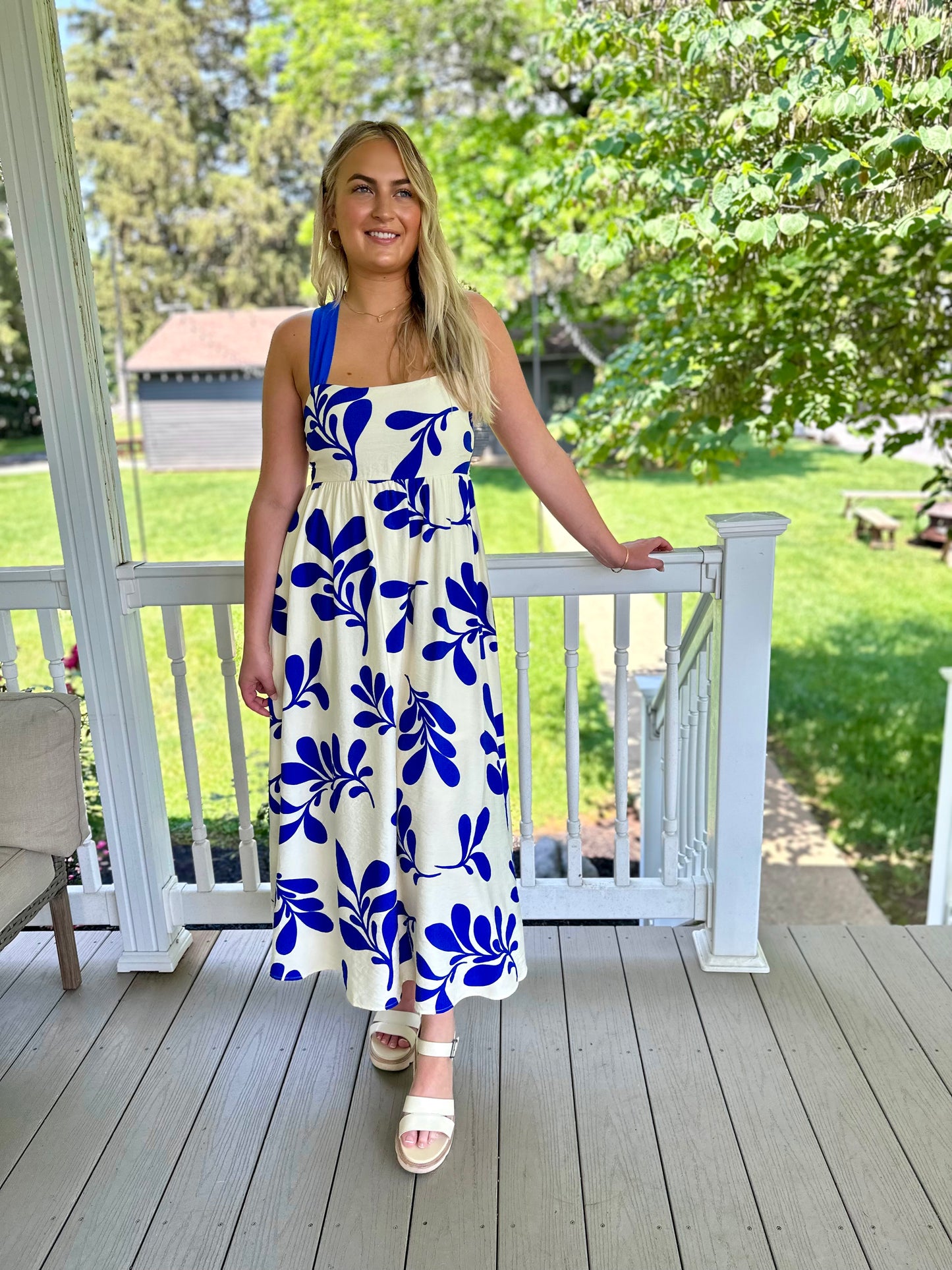 Lavalette Leaf Print Dress