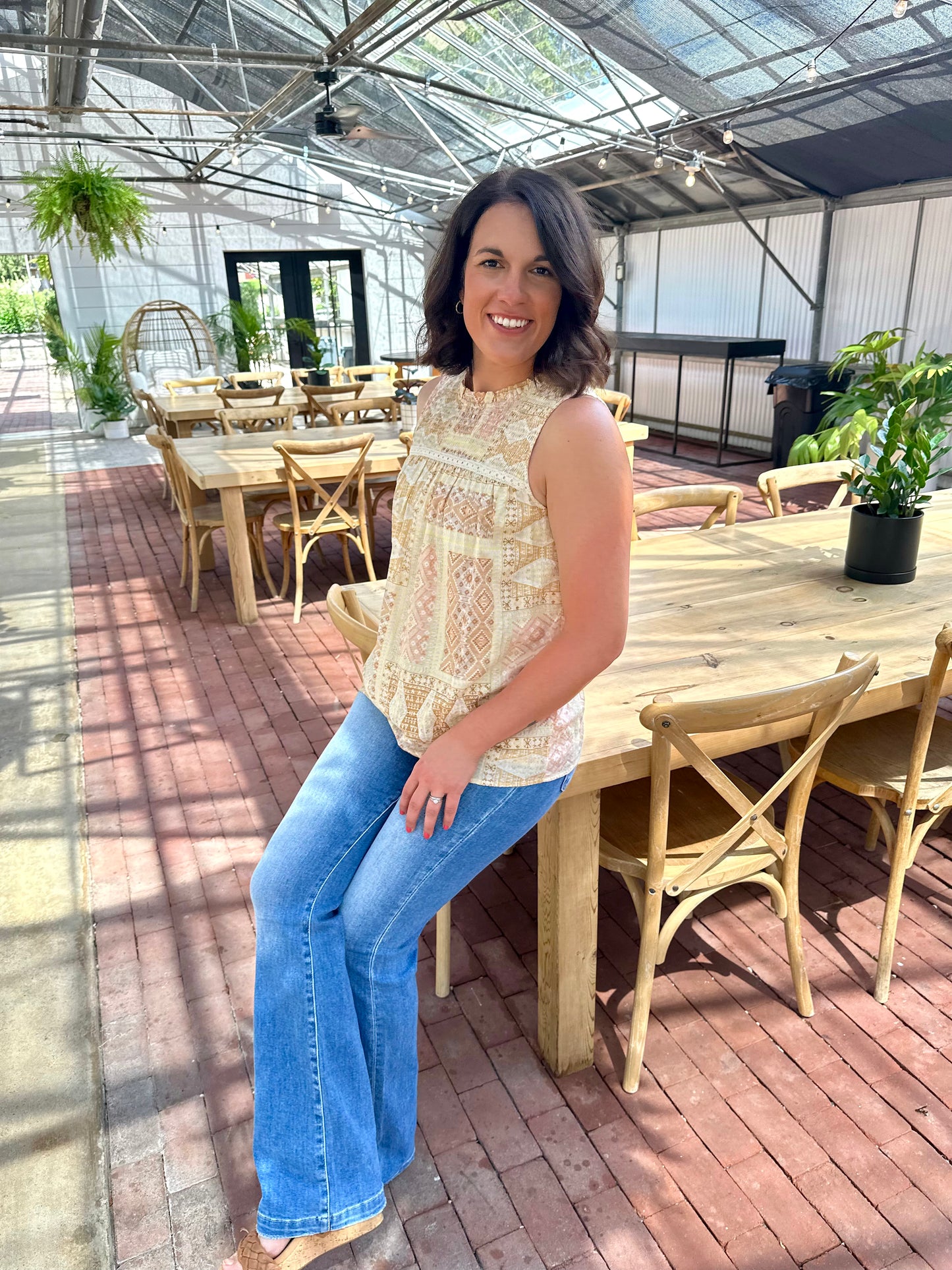 Centreville Ruffled Tank Top