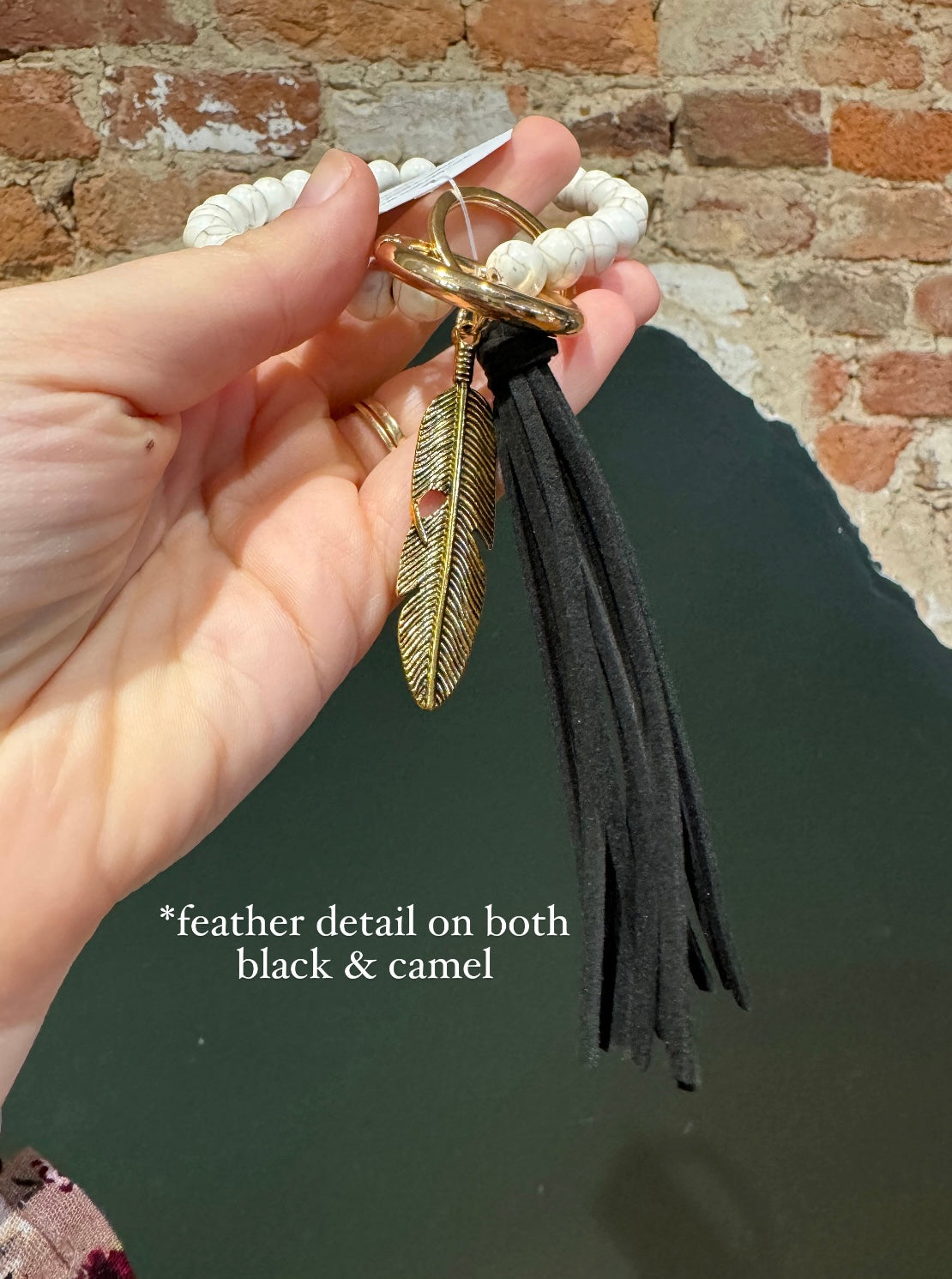 Boho Stone Key Ring