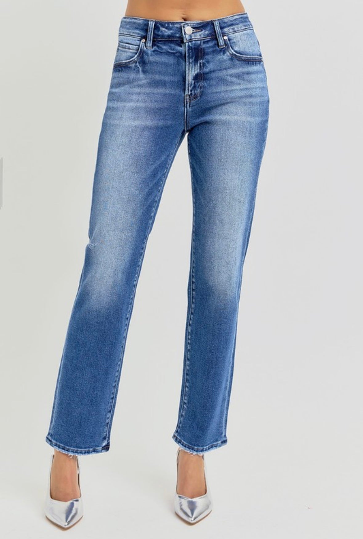 Risen Conway Mid-Rise Tapered Jeans
