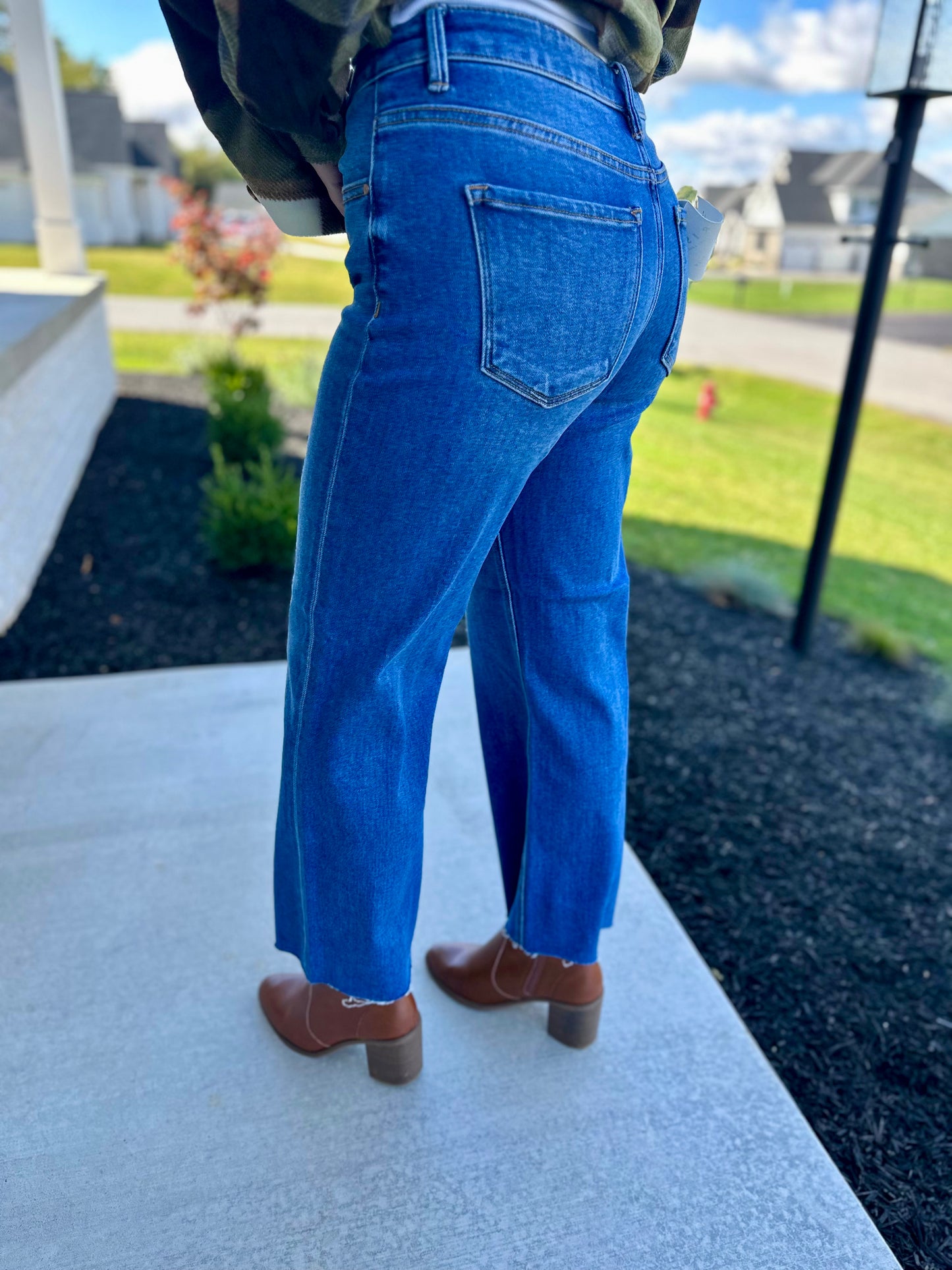 Auburn Risen Mid Rise Straight Jeans