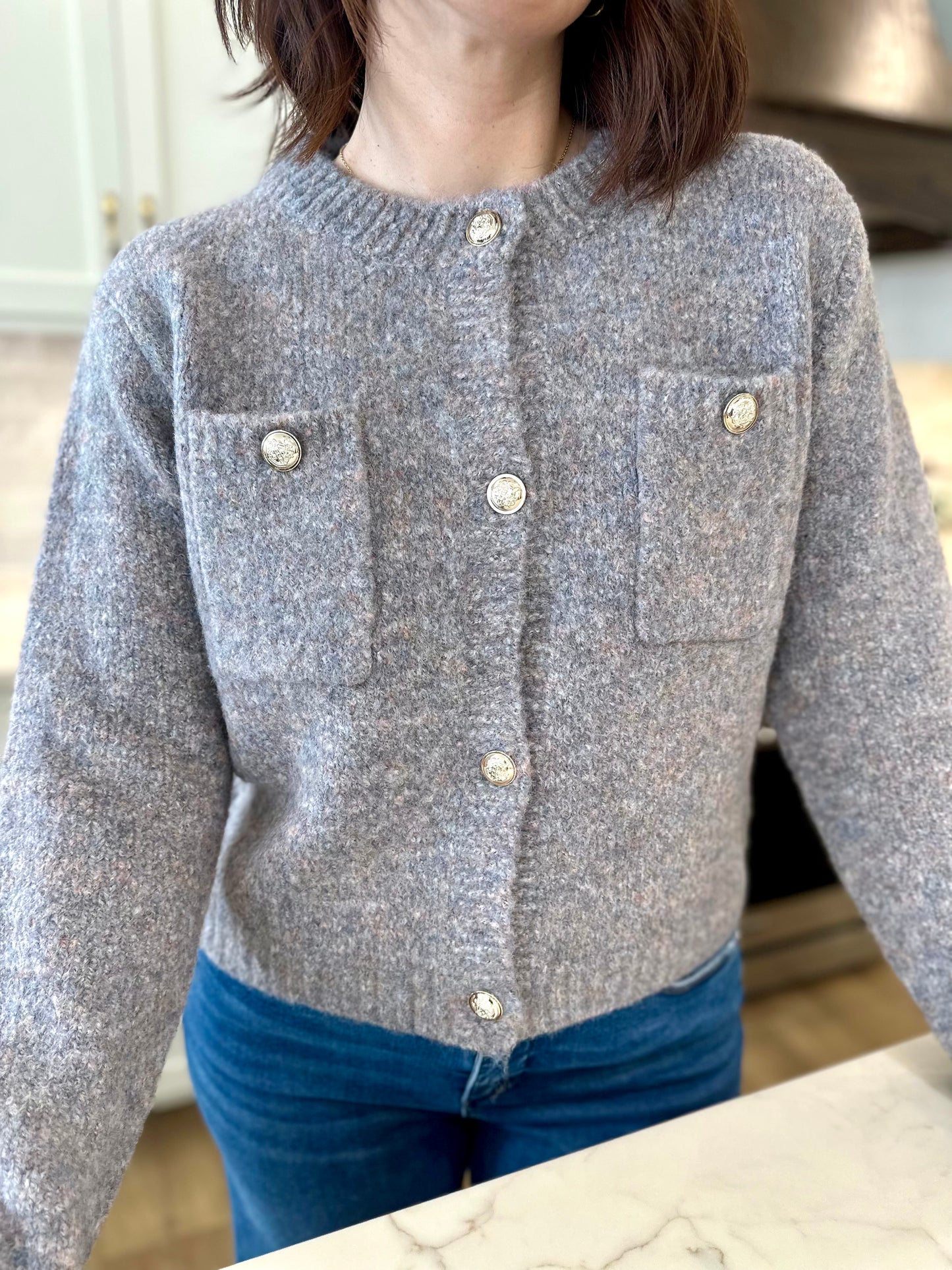 Polson Button Front Cardigan