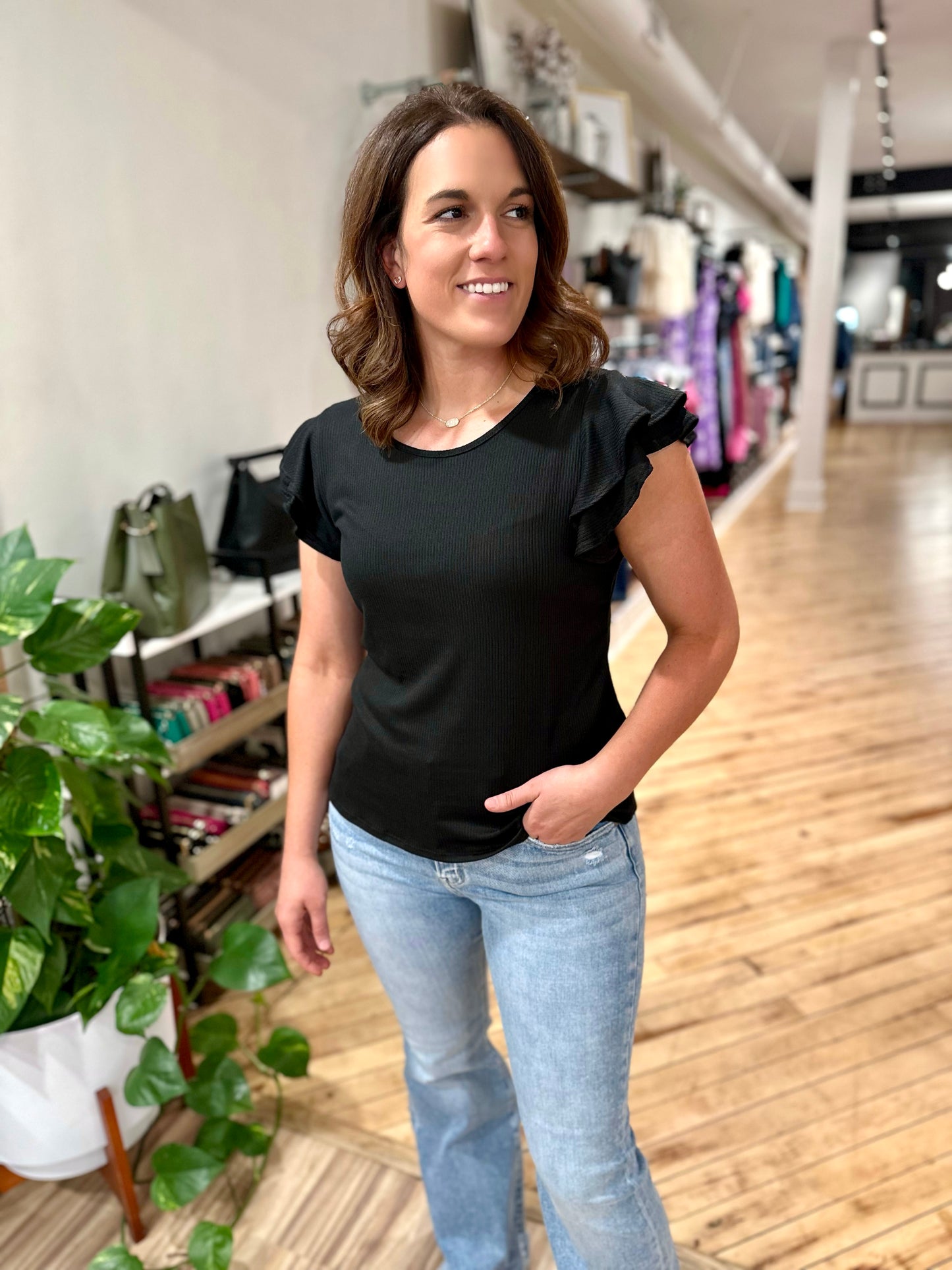 Dexter Flowy Sleeve Top