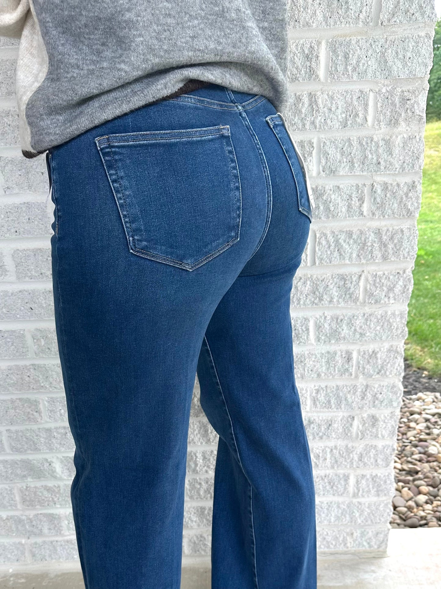 Kenosha Risen Tummy Control High Rise Wide Jeans