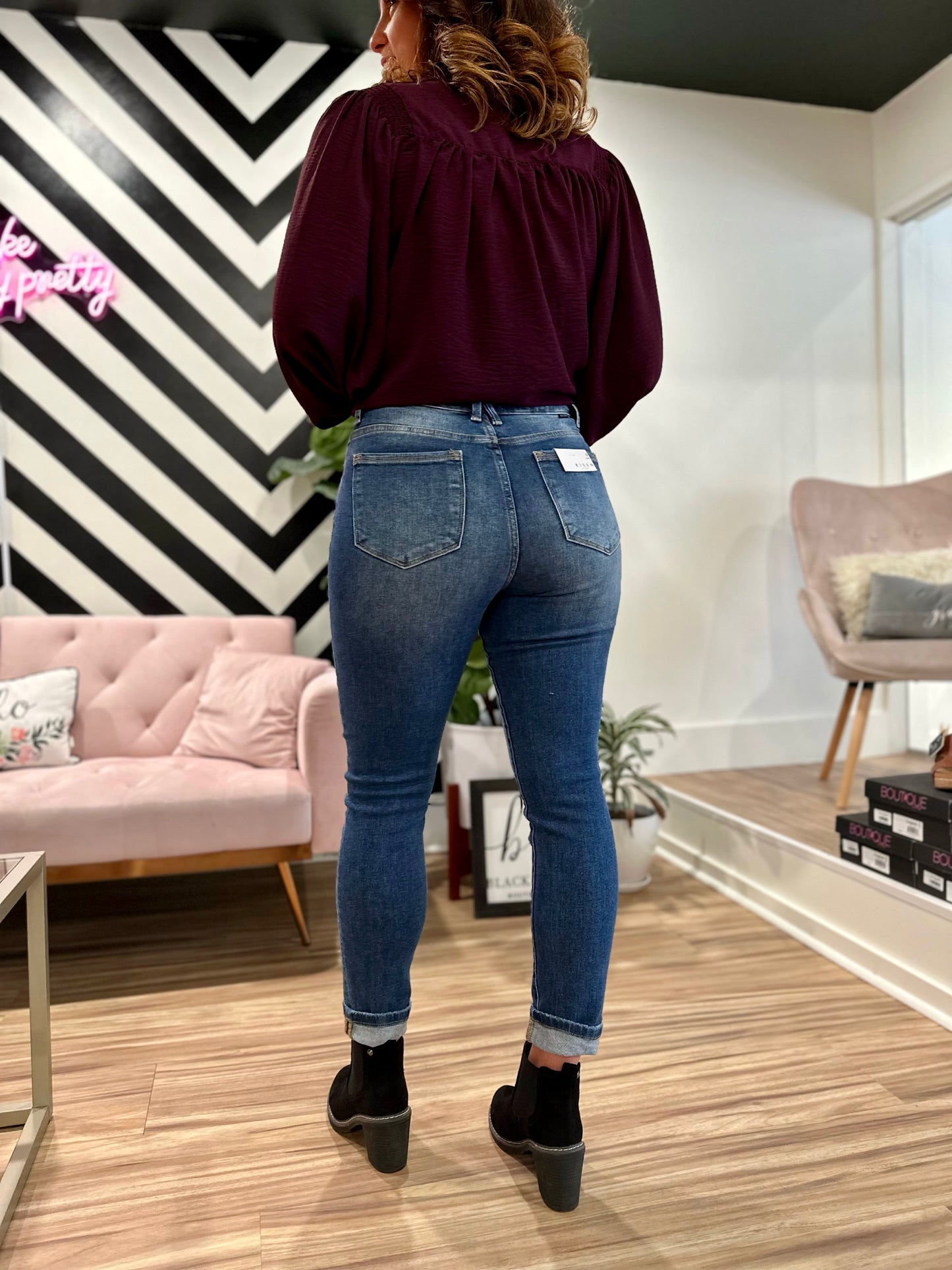 High Rise Athena Ankle Skinny