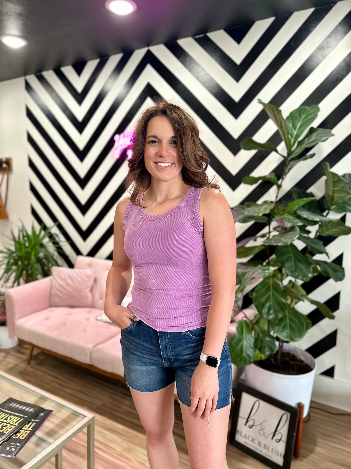 Stagecoach Ribbed Tank Top