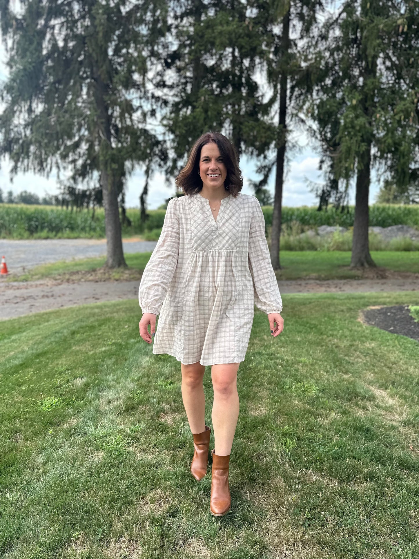 Ashton Plaid Dress