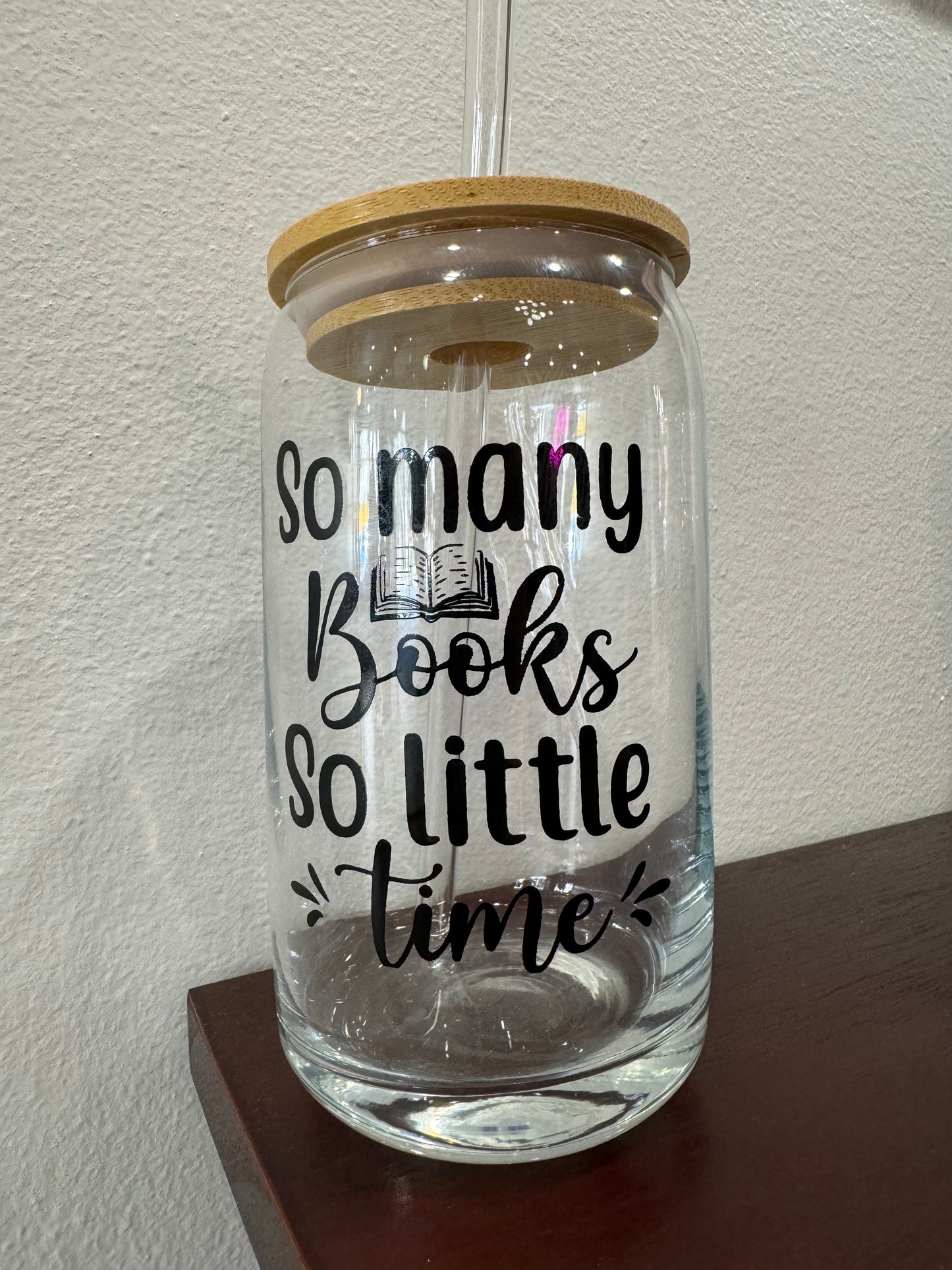 Book Beer Can Glass