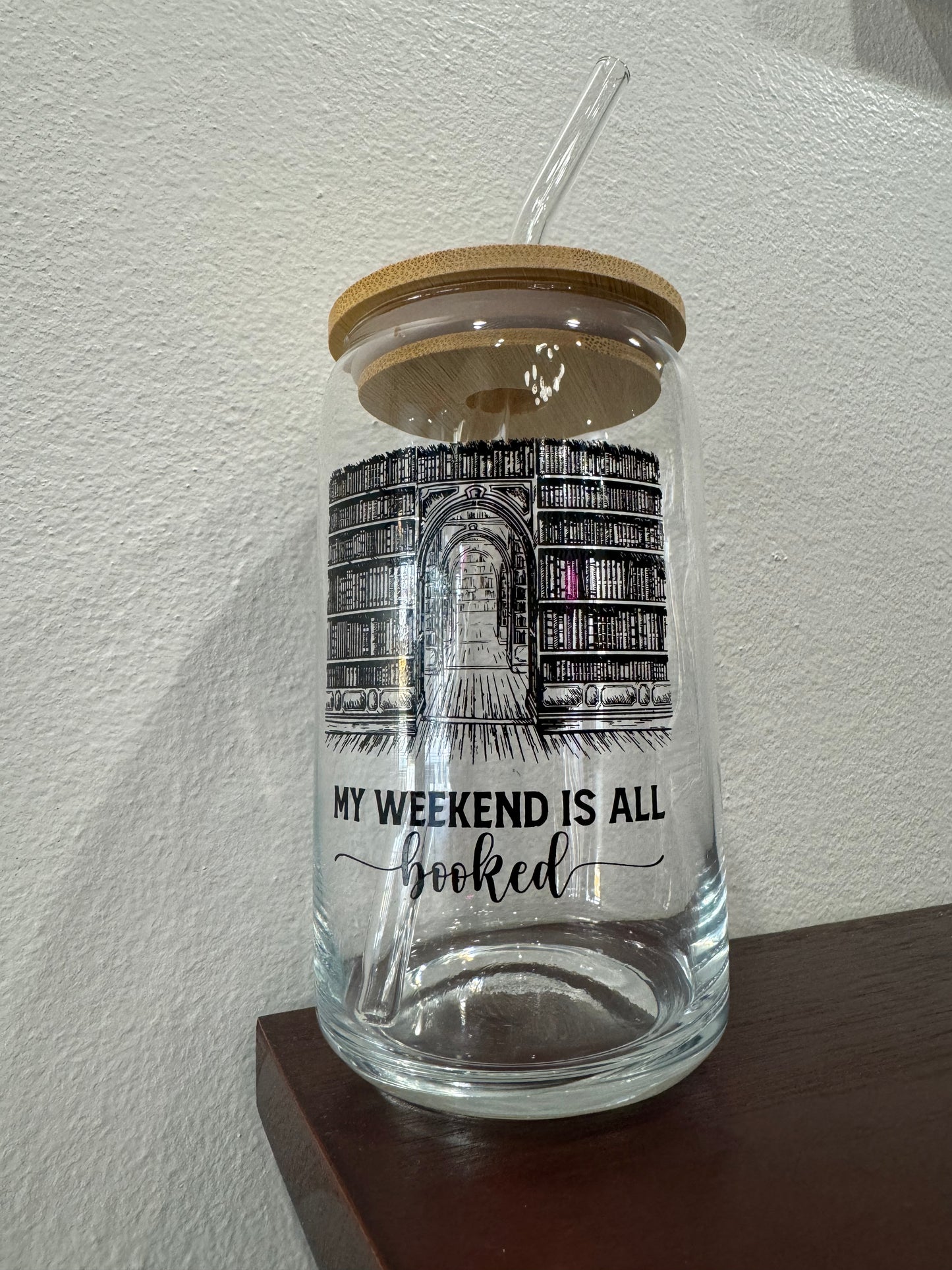 Book Beer Can Glass