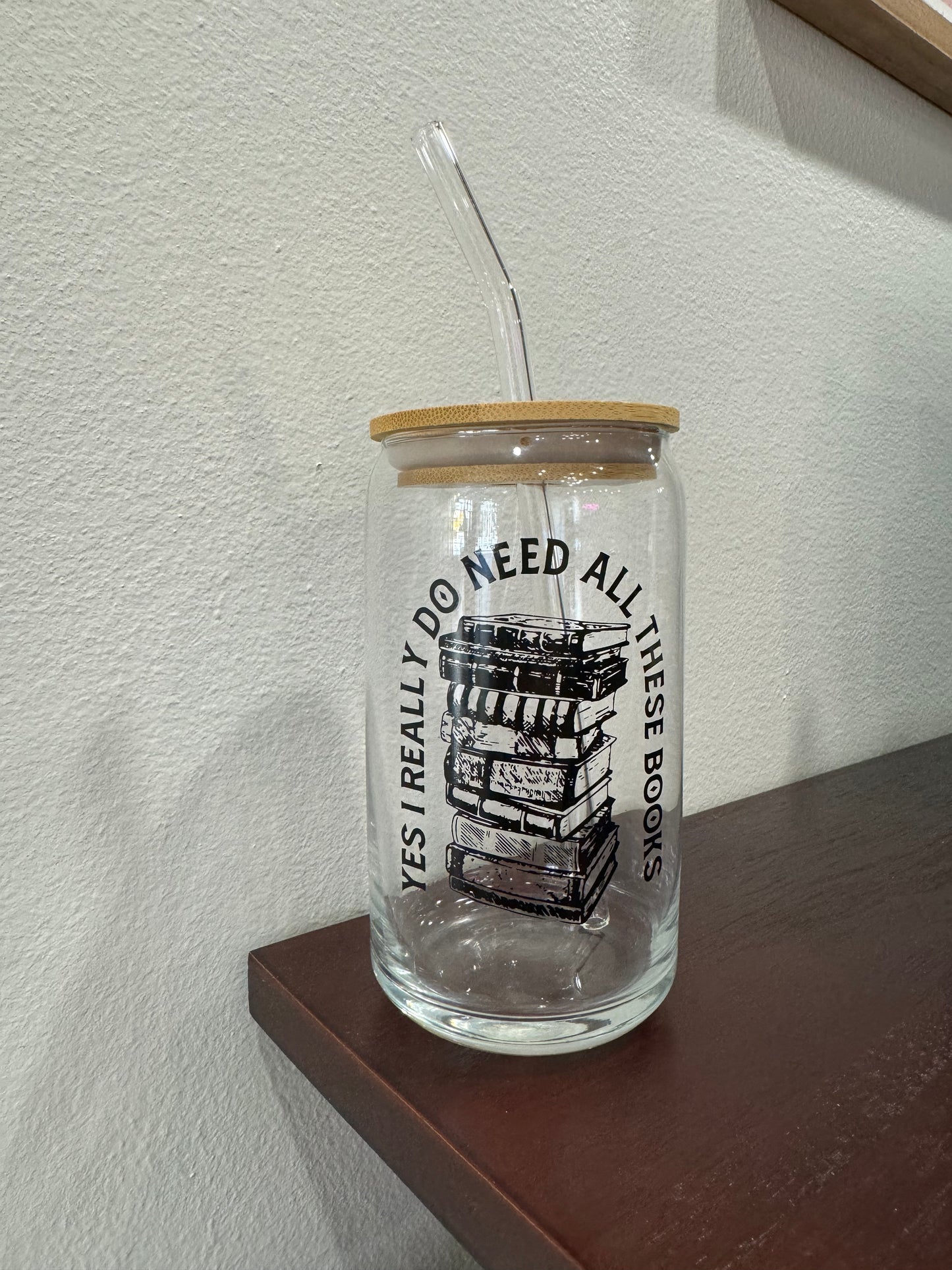 Book Beer Can Glass
