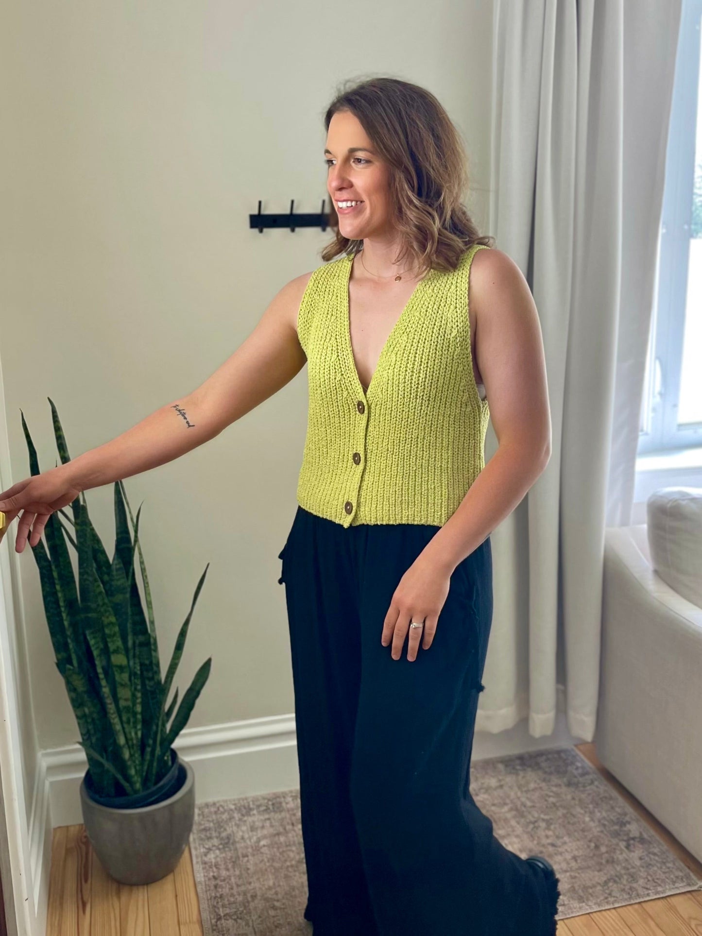 Lengby Button Up Vest