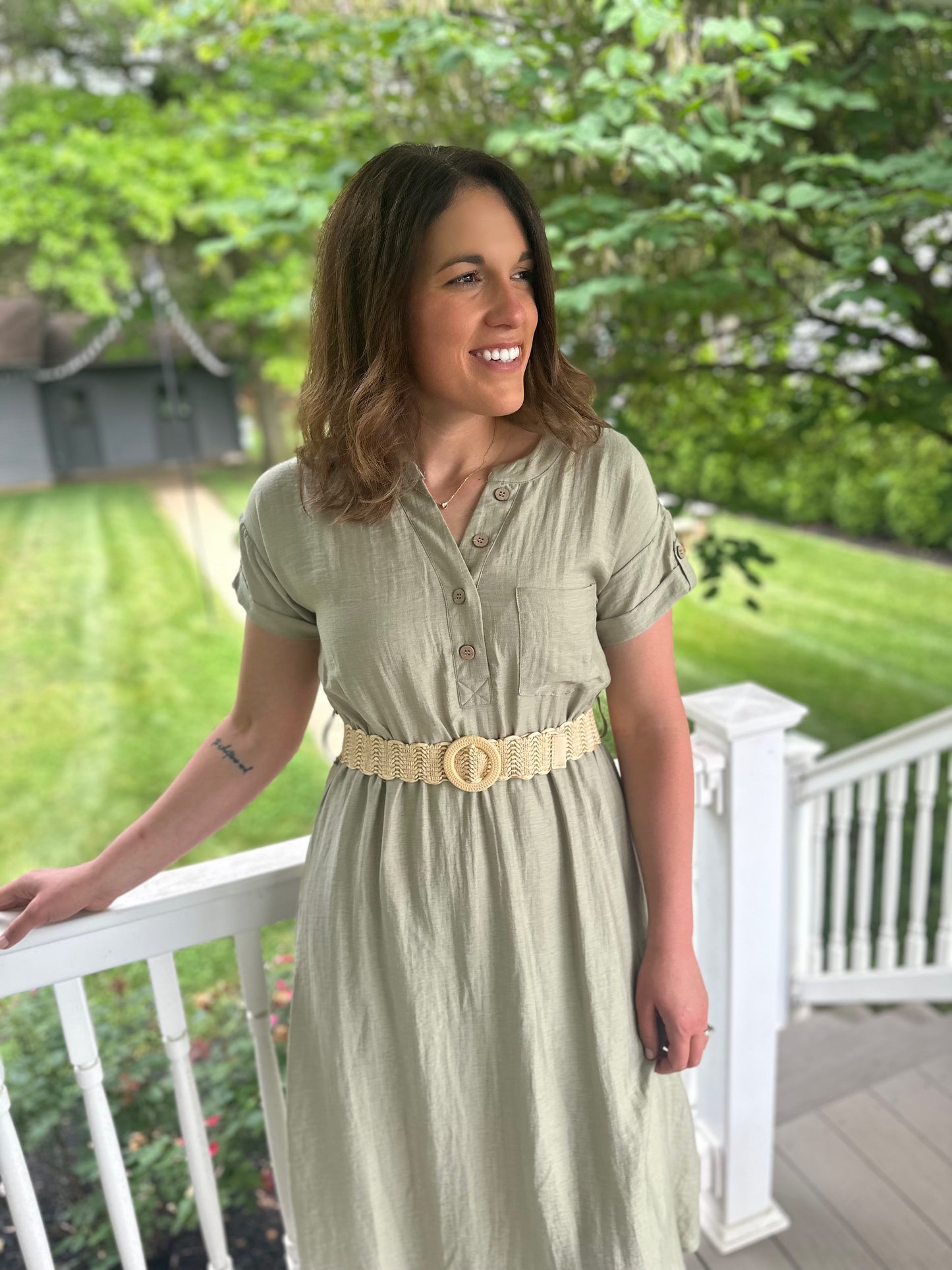 McMechen Belted Midi Dress