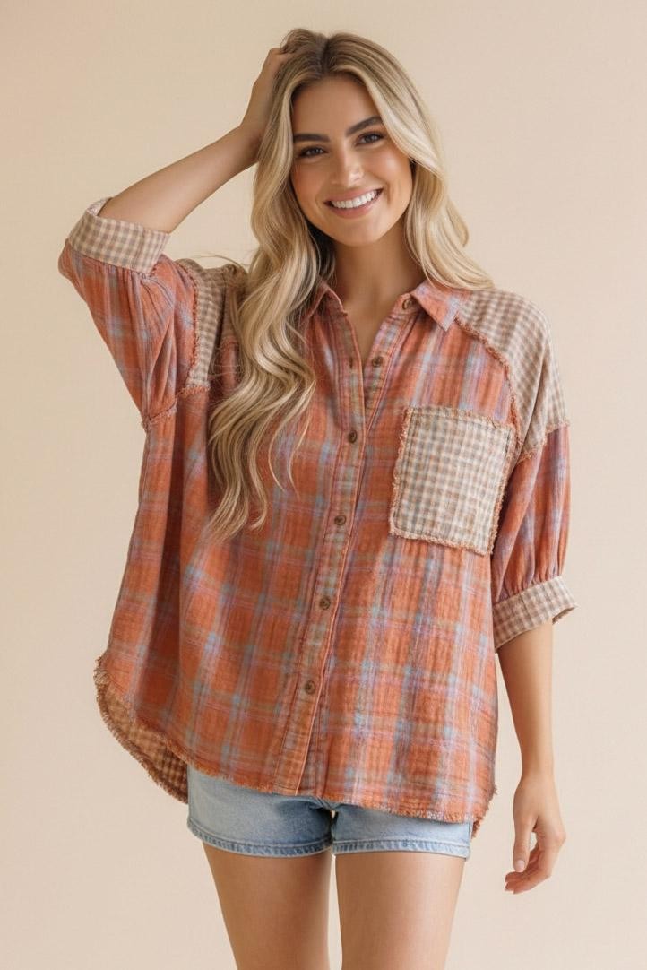 Wheaton Plaid Top