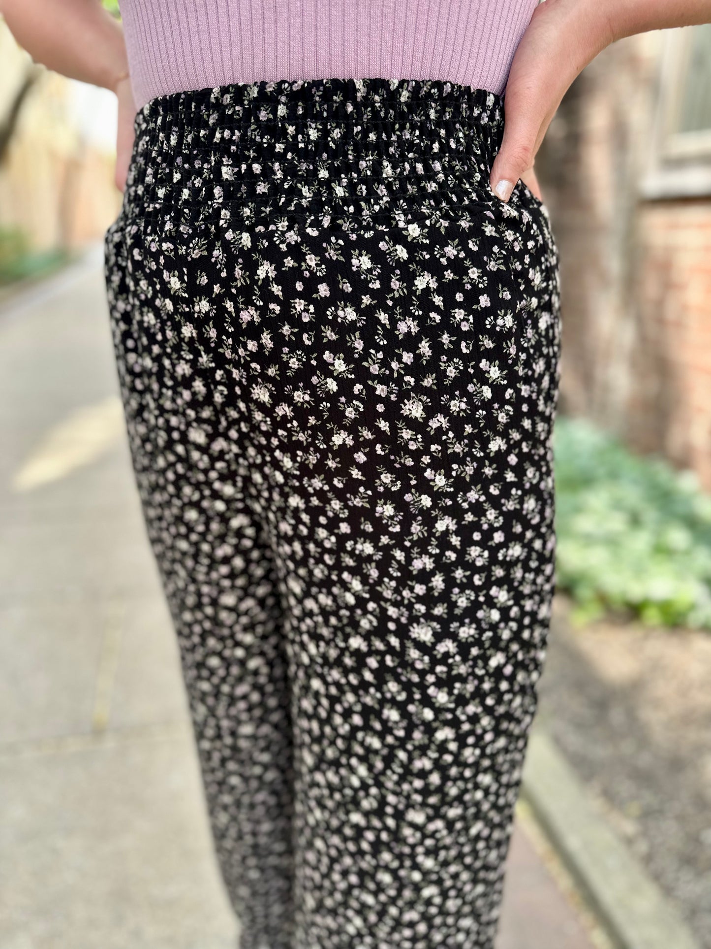Galena Smocked Waist Pants