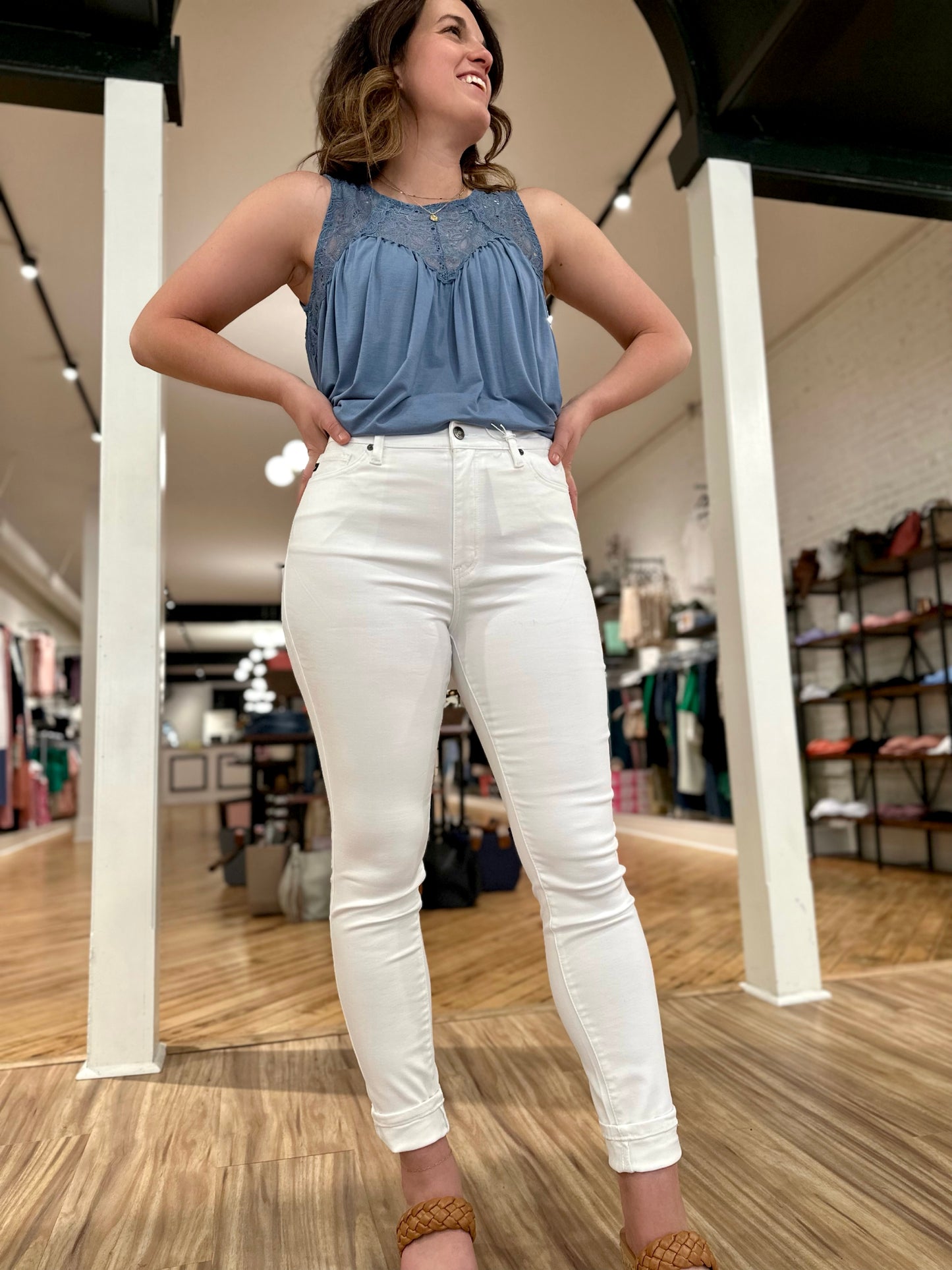 KanCan White High Rise Super Skinny