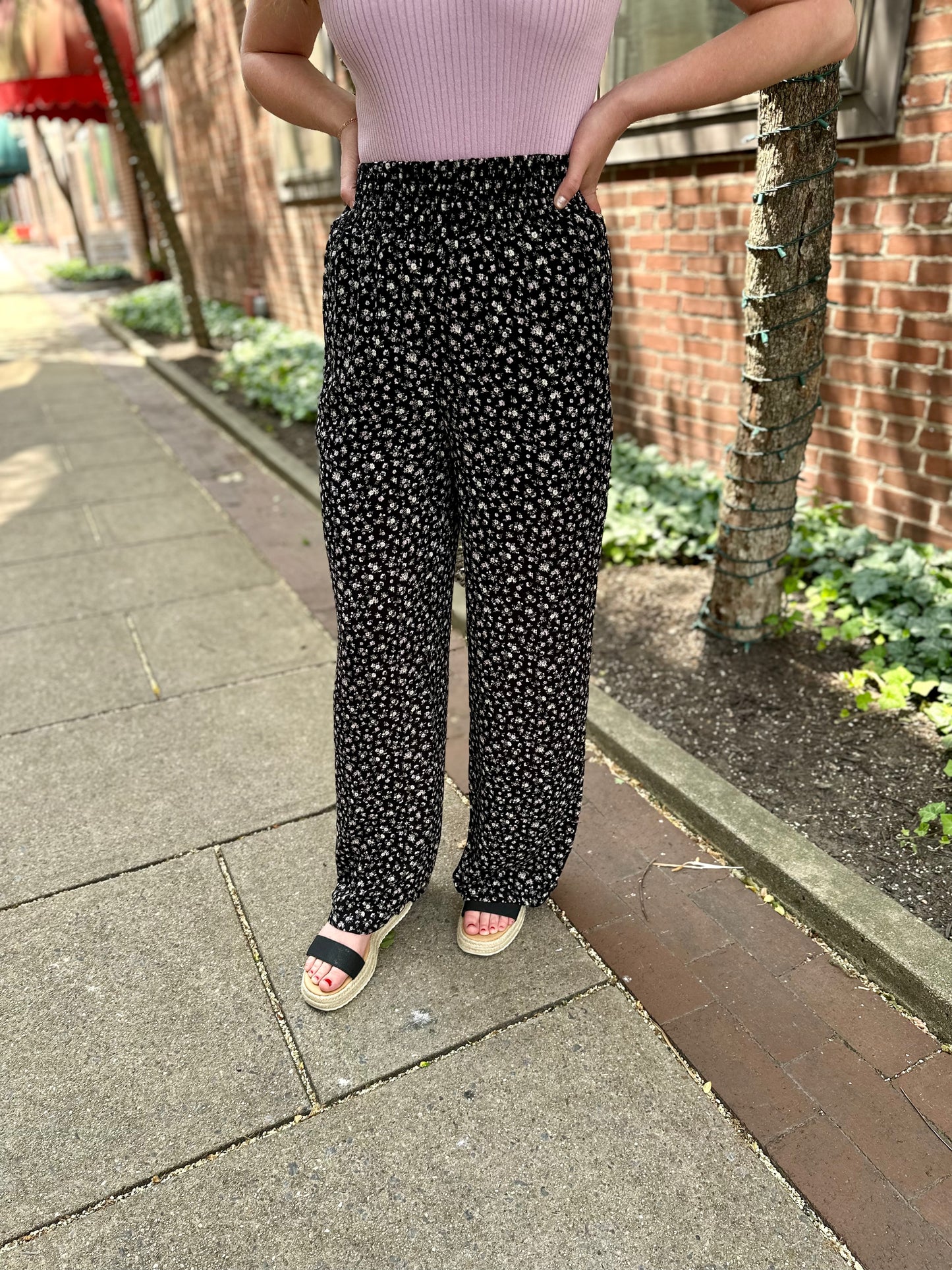 Galena Smocked Waist Pants