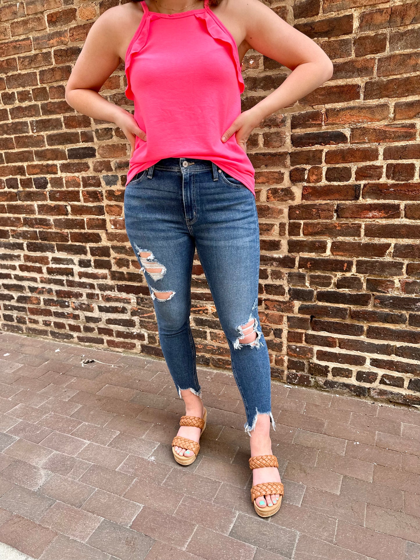 KanCan Amanda High Rise Ankle Skinny
