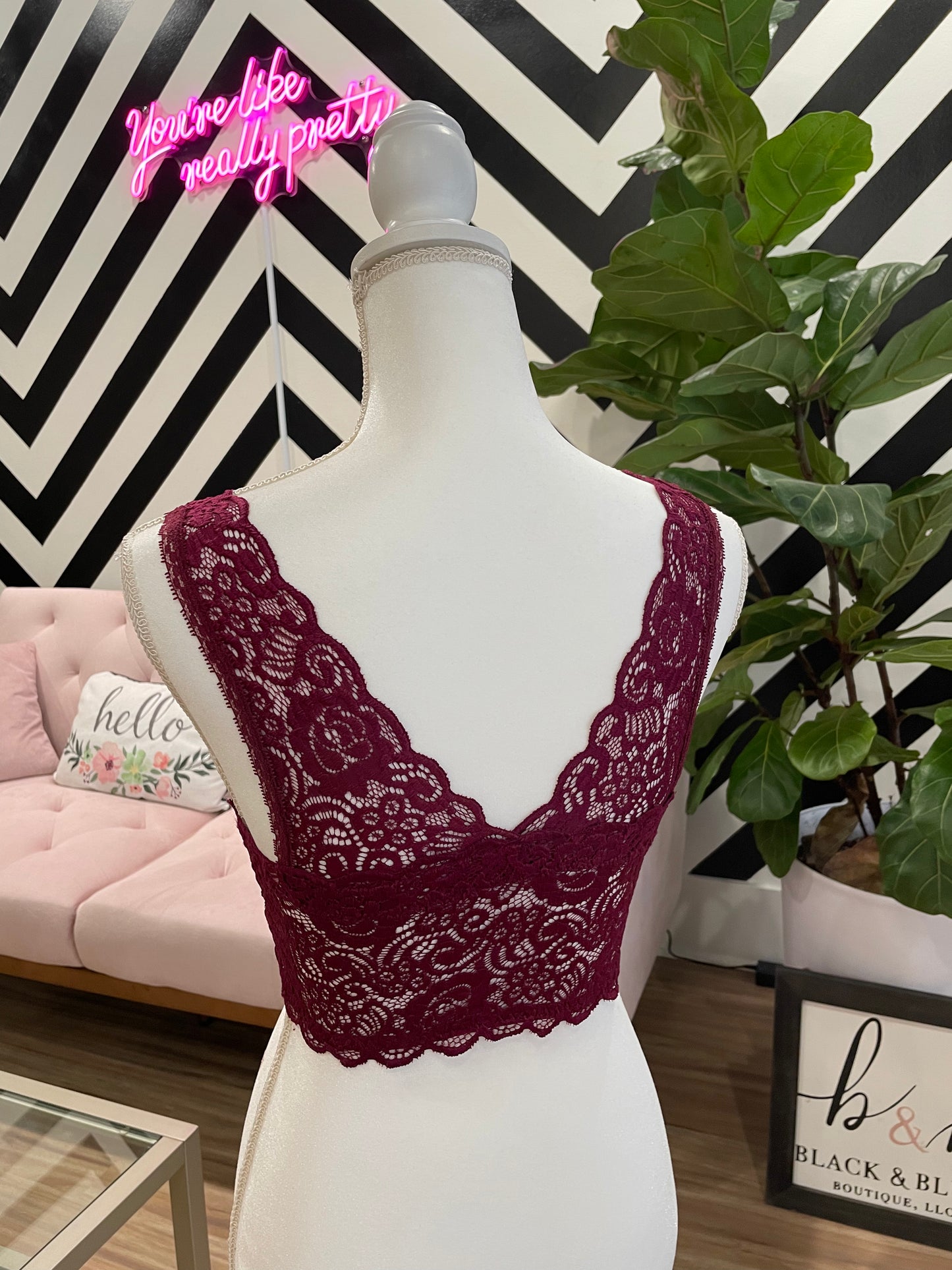Penelope Padded Lace Bralette