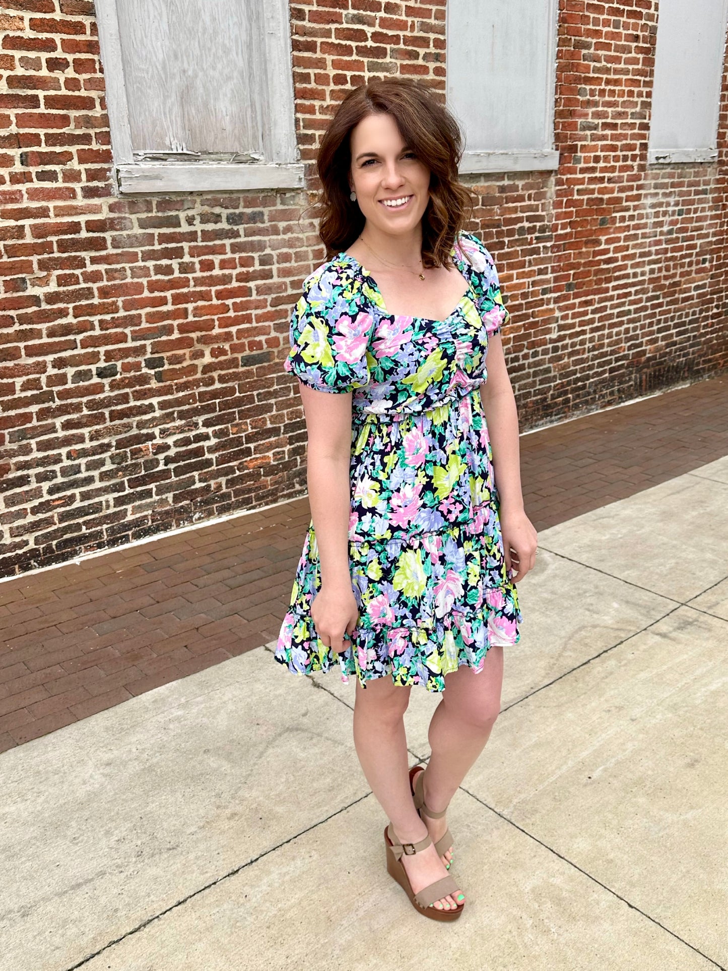 Holbrook Floral Sweetheart Dress
