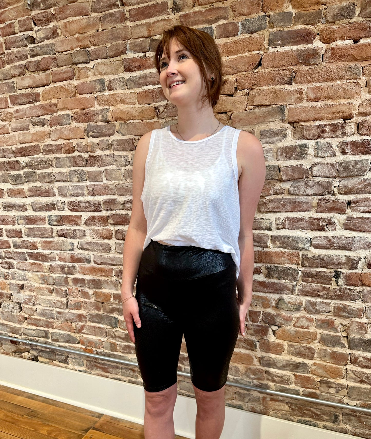 Goddard Pleather Biker Shorts