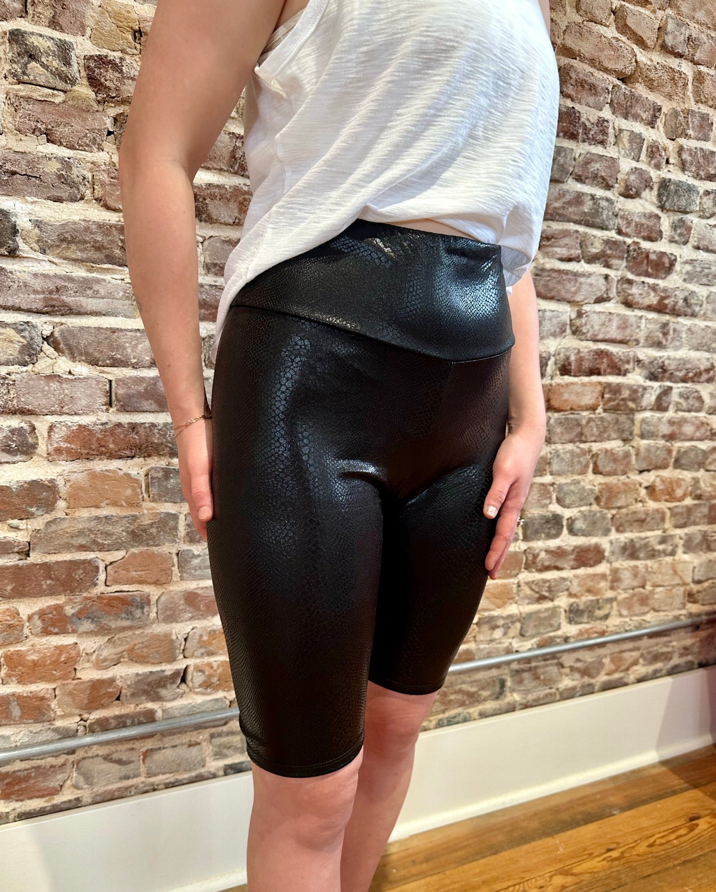 Goddard Pleather Biker Shorts