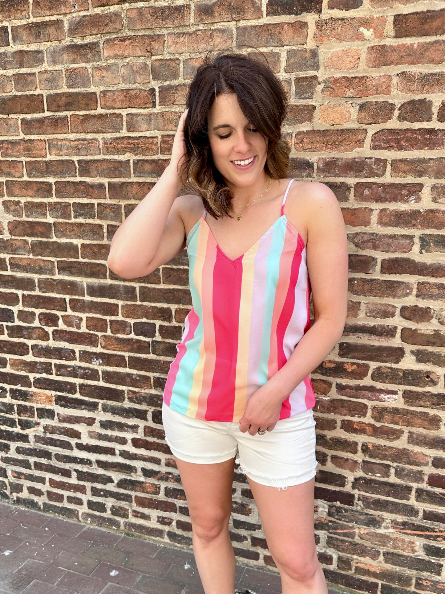 Carnival Ride Striped Tank Top