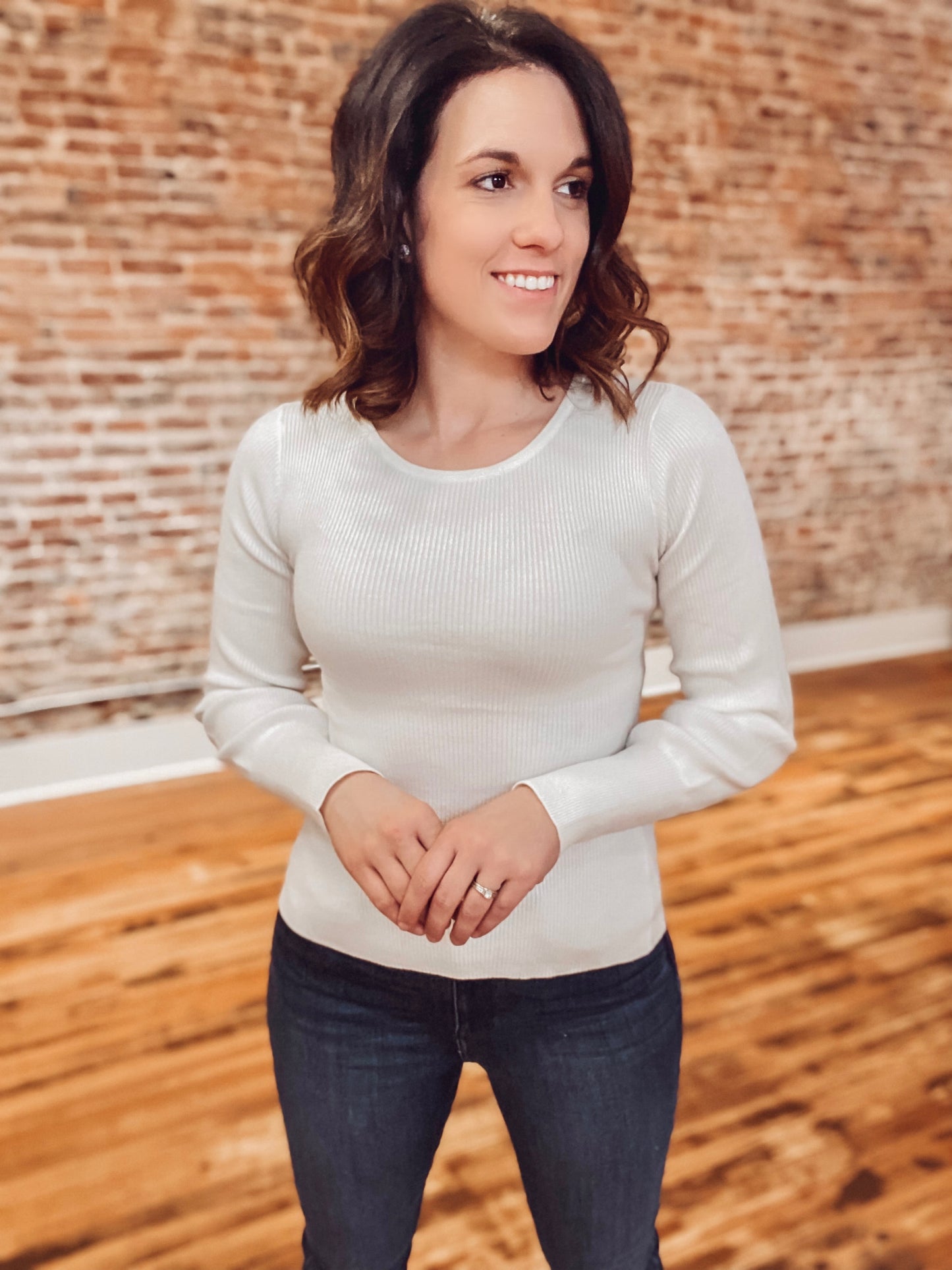 Infinite Options Twist Back Sweater