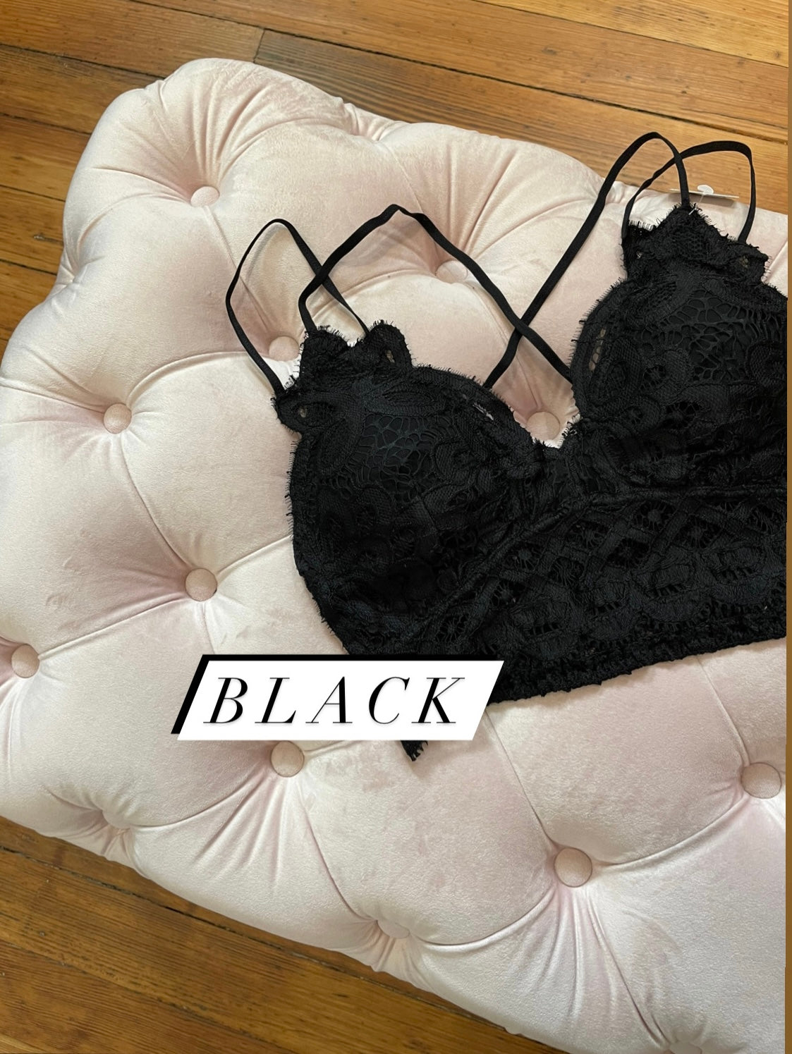 Lydia Adjustable Lace Bralette