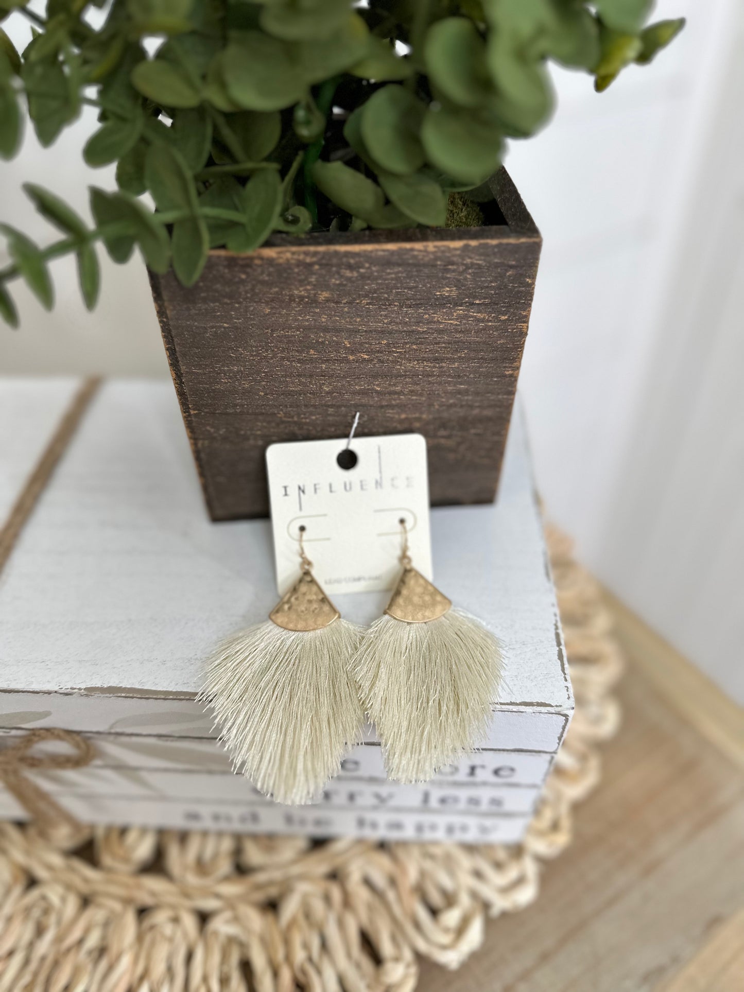 Triangle Tassel Earrings