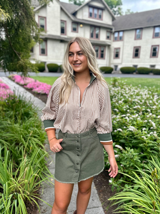 Fridley Basic Button Skirt