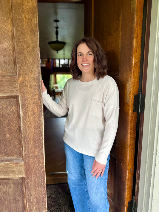Missoula Ribbed Melange Sweater