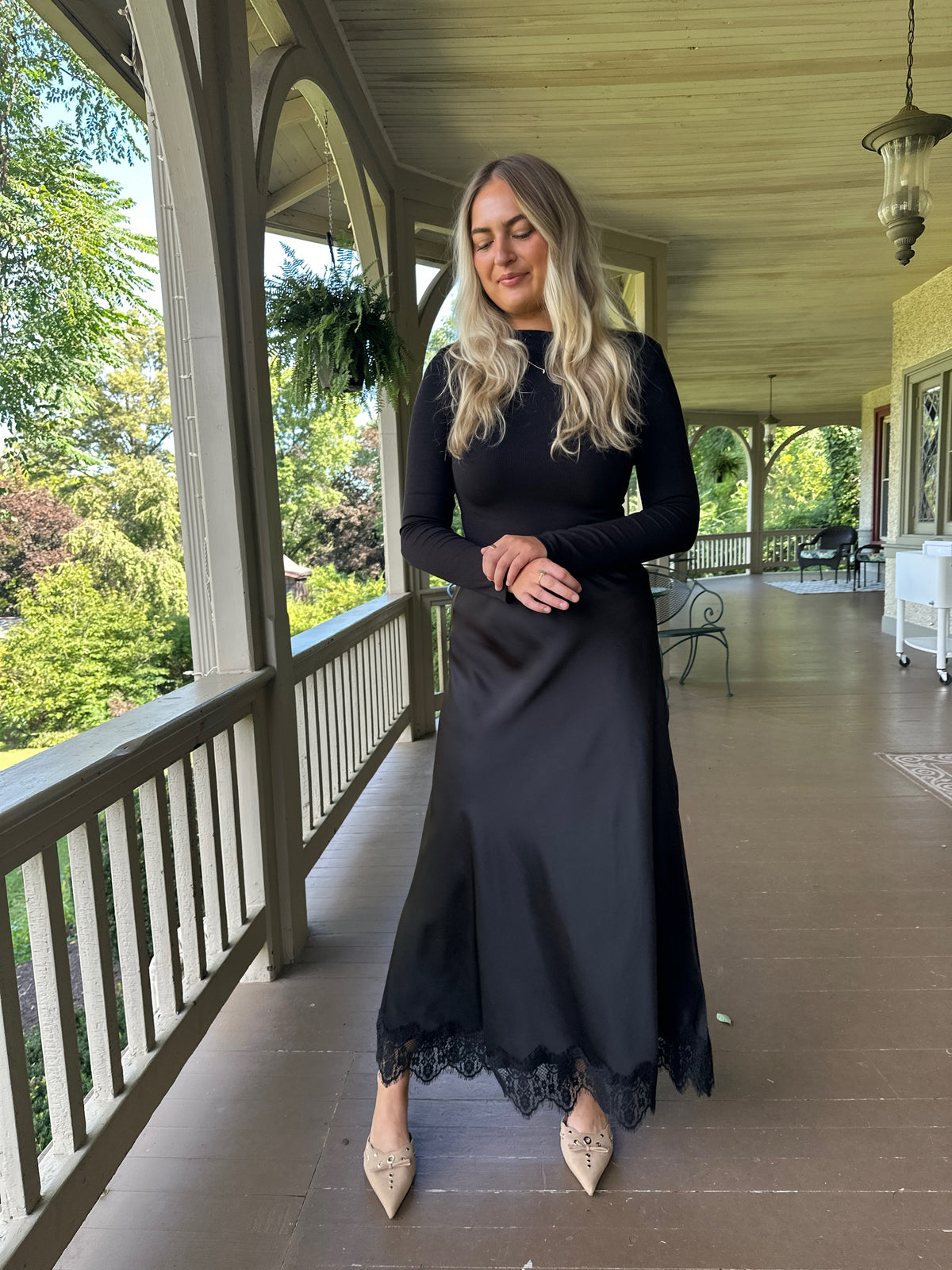 San Tan Valley Satin Maxi Skirt