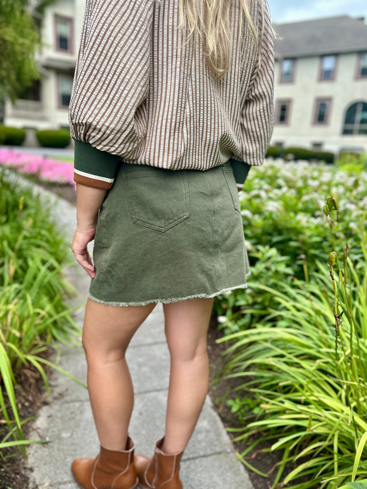 Fridley Basic Button Skirt