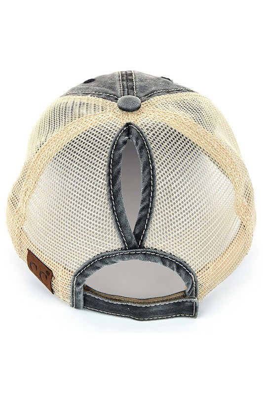CC Mesh Back Pony Cap