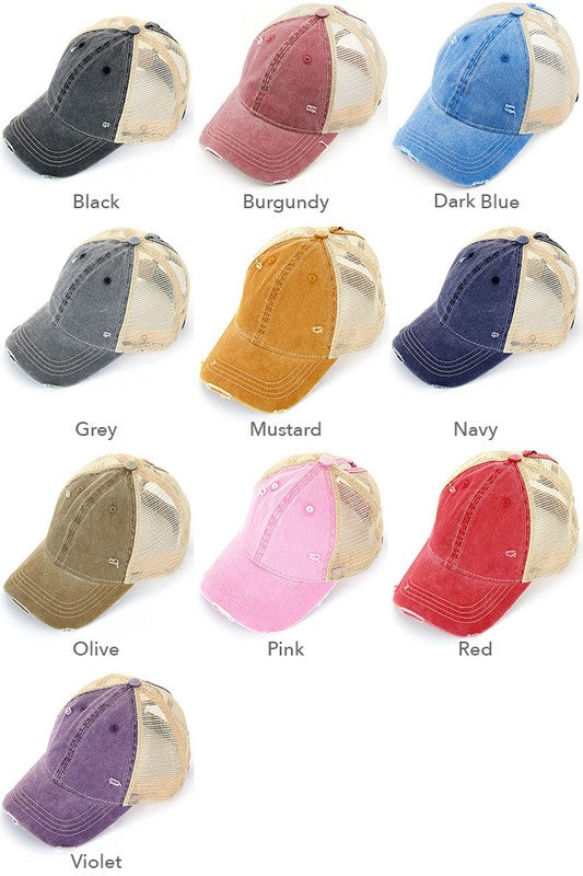 CC Mesh Back Pony Cap