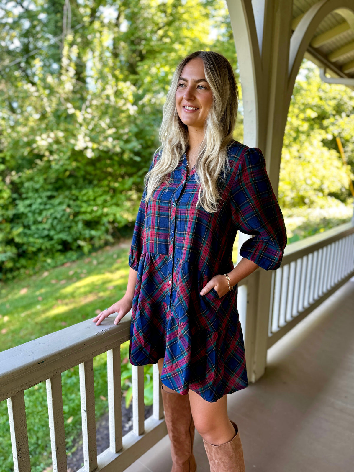 Scottsdale Plaid Dress