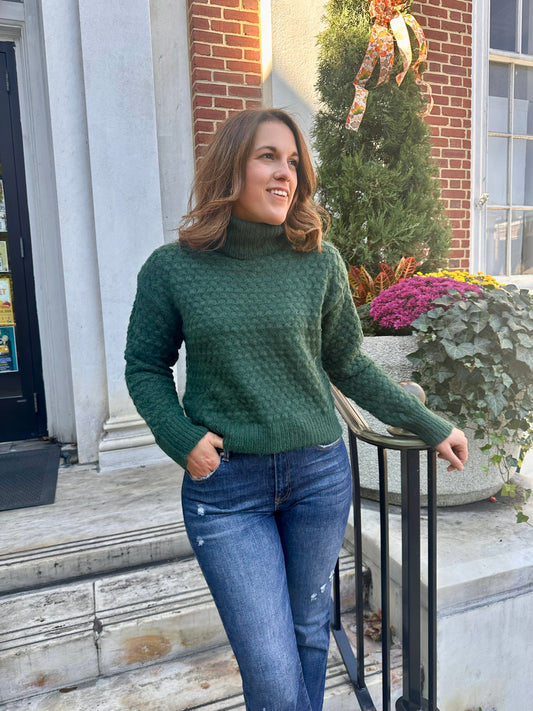 Malo Textured Turtleneck Sweater