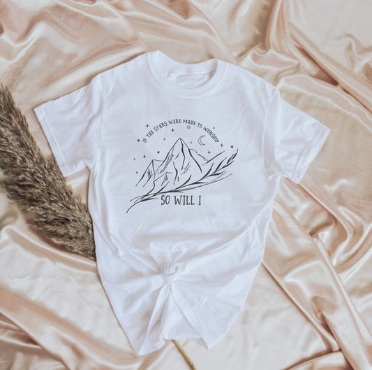 If The Stars Were Made To Worship So Was I Graphic Tee