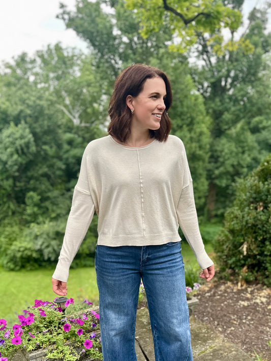 Eagan Front Seam Sweater