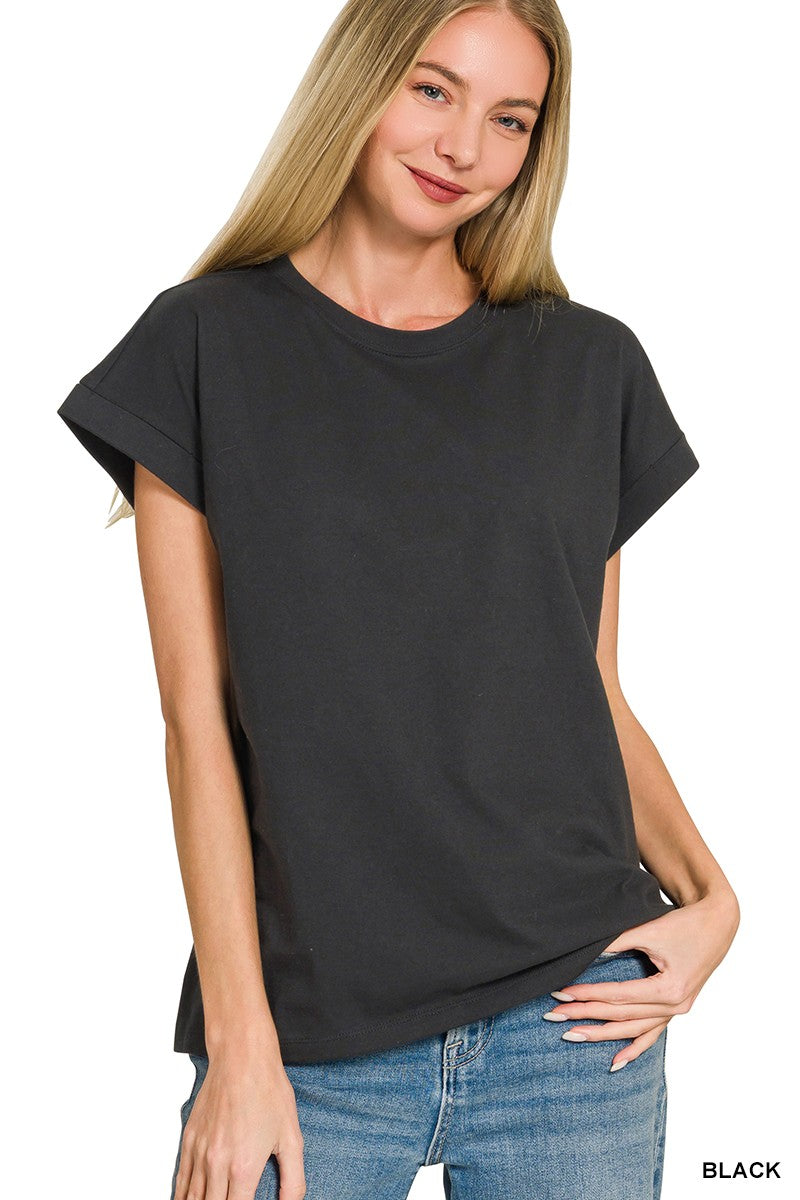 Tempe Folded Sleeve Tshirt
